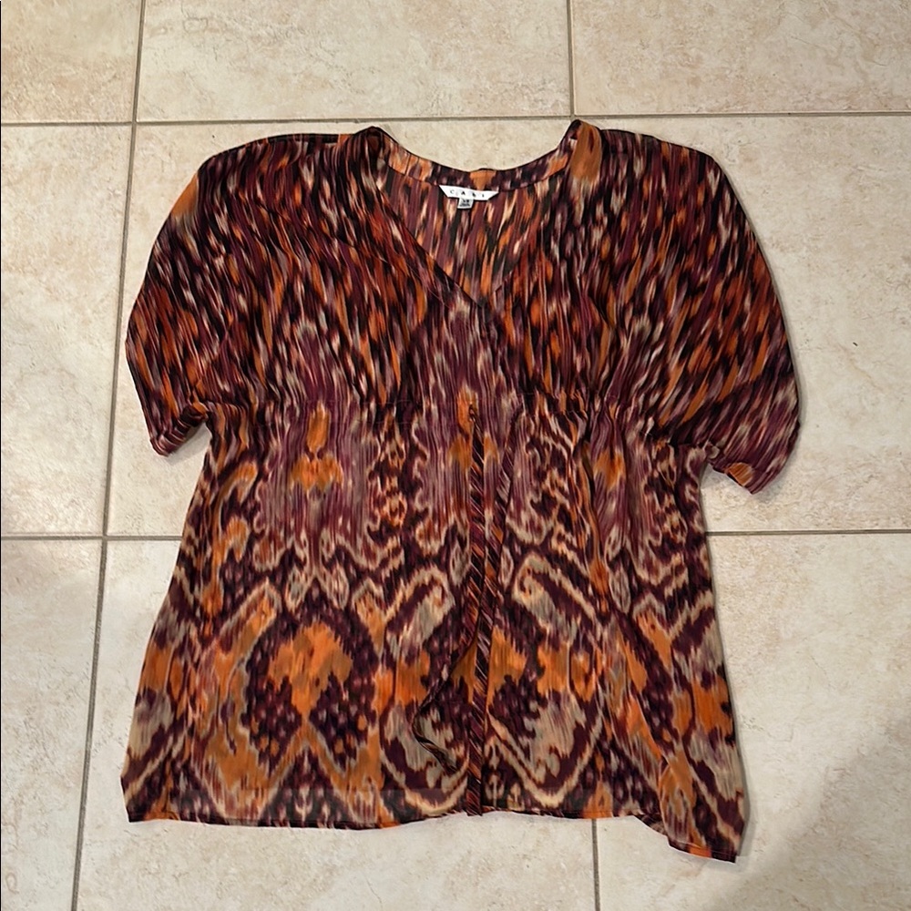 Women's Multicolor Patterned Top